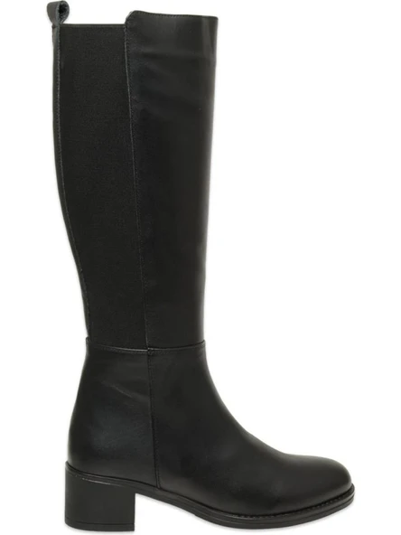 MAMMAMİA D25KC-2300 TOPUKLU KADIN DERİ ÇİZME - Resim 2