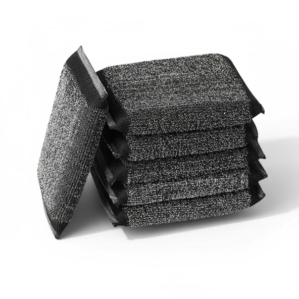 Technow Paslanmaz Çelik Sihirli Inox Yağ ve Kir Çözücü Tel Bulaşık Süngeri 2 Adet - Resim 6