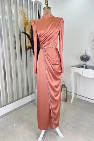 Sare Tesettür Abiye Soğan Kabuğu ürün görseli