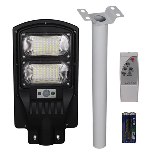Powermaster PM-23012 Solar Ledli Kumandalı 200Watt Sokak Lambası - Resim 2