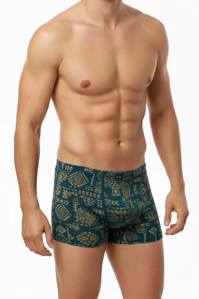 Erkek Likralı Baskı Desenli Boxer  BGL-ST05009 ürün görseli