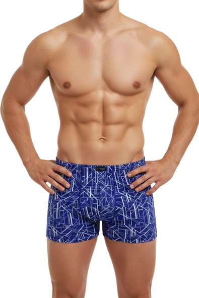 Erkek Likralı Baskı Desenli Boxer  BGL-ST05009 - Resim 7