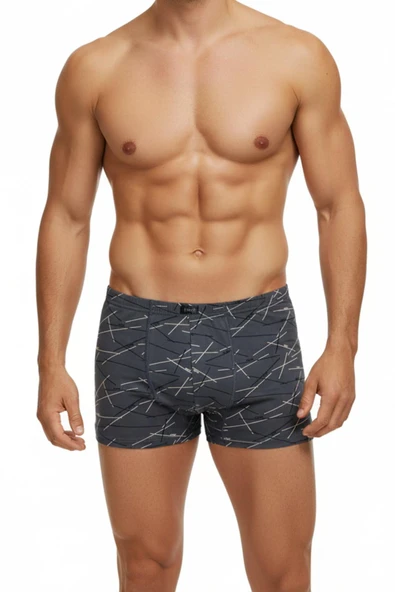 Erkek Likralı Baskı Desenli Boxer  BGL-ST05009 - Resim 5