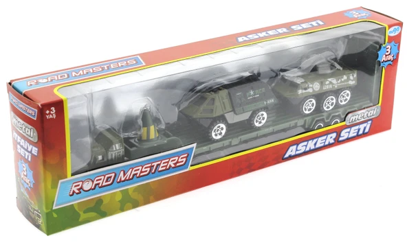 Tır ve Panzerli Metal Askeri Araç Seti ürün görseli 1
