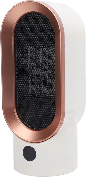 Generic Hızlı Isıtma Sessiz Taşınabilir Elektrikli Masaüstü Isıtıcı Yatak Odası Ofis İç Mekan Kullanım PTC Seramik Alan Isıtıcı Masa çı Için 800W (AB fişi) - Resim 3