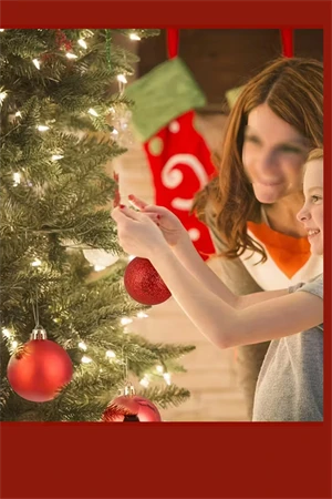 48 Parça Noel Ağacı Süs Seti | Kırmızı & Altın İki Tonlu Plastik Yılbaşı Topları | Çiçek Desenli Dekoratif Süsler | Kış & Tatil Temalı Asma Aksesuarları - Resim 6