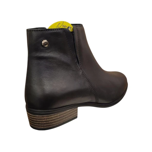 MAMMAMİA D25KB-4605 KISA TOPUK FERMUARLI KADIN DERİ BOT - Resim 4