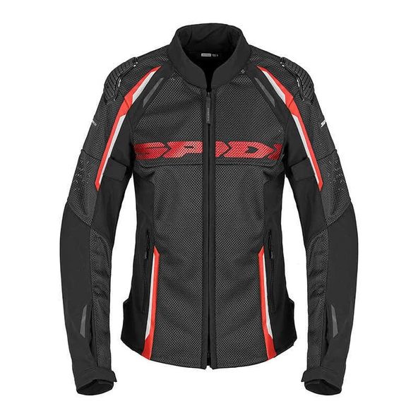 SPIDI RACE WARRIOR 2 NET LADY YAZLIK CEKET SİYAH KIRMIZI ürün görseli