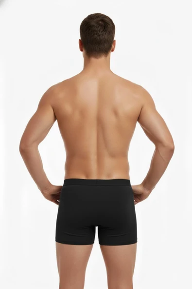 Erkek Likralı Boxer Düz Renk BGL-ST05007 - Resim 6