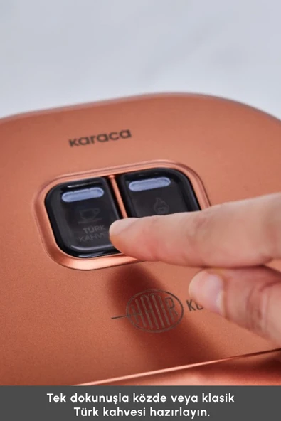 Hatır Köz Steel Çelik Cezveli Türk Kahve Makinesi 5 Fincan Kapasiteli Bronz - Resim 7