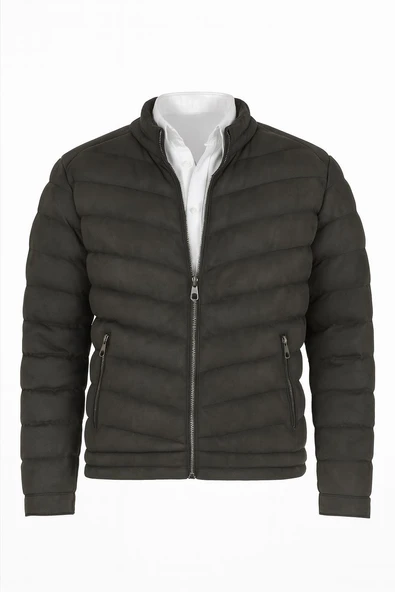 Rc Moon Slim Fit Erkek Süet Şişme Mont - 7446 ürün görseli