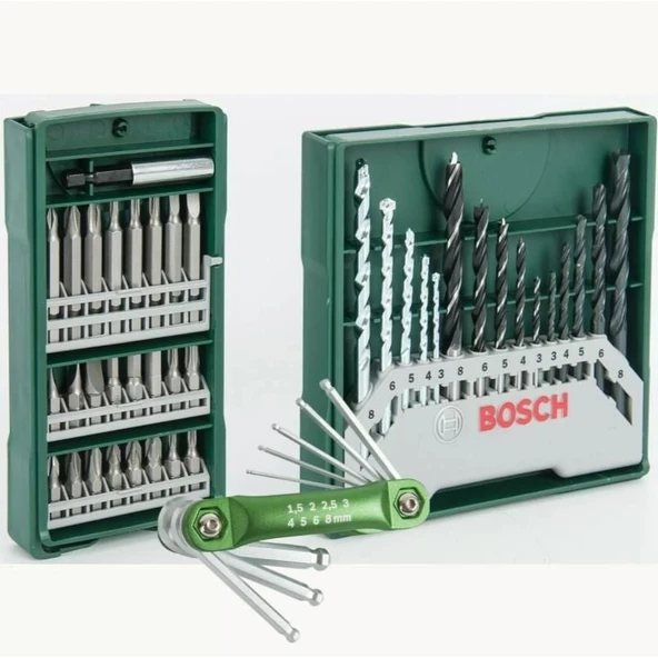 Bosch X-Line 41 Parça Vidalama ve Allen Aksesuar Seti - Resim 7