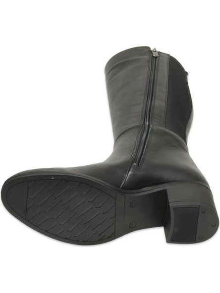 MAMMAMİA D25KC-2300 TOPUKLU KADIN DERİ ÇİZME - Resim 5