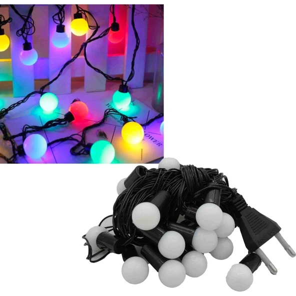 Yılbaşı Yeniyıl Dekorasyonu Top LED Işık 5 Metre Yılbaşı Ağacı İçin 5 Metre KARIŞIK RENKLİ Led Yılbaşı Ağacı Işığı ürün görseli