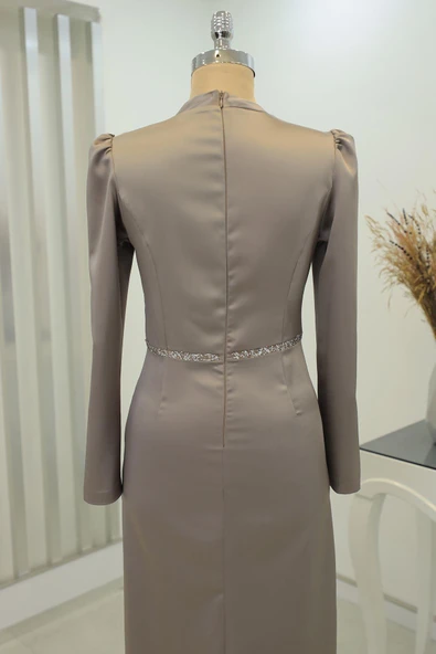 Sare Tesettür Abiye Vizon - Resim 4