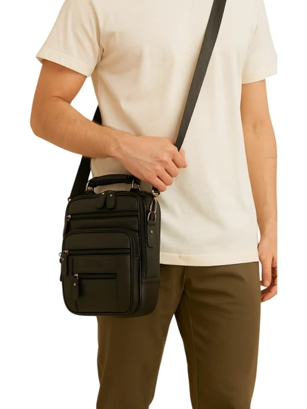 El Çantası Omuz Askılı Tabanca Bölmeli Premium Kalite Çok Gözlü Model - Resim 3