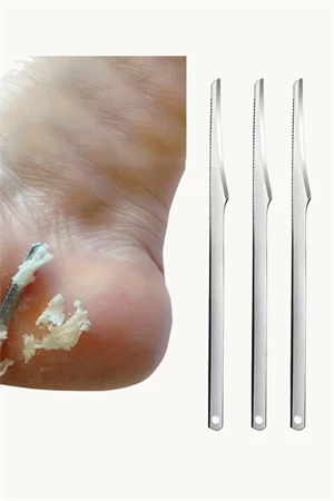 Profesyonel Paslanmaz Çelik Ayak Bakım Seti – Tırnak Makası, Törpü ve Keratin Temizleme Aletleri Dahil | Ergonomik, Hijyenik, Dayanıklı & Hafif Tasarım (1 Adet) - Resim 4