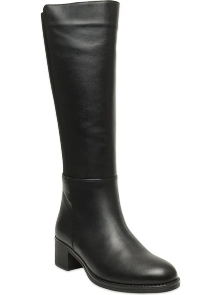 MAMMAMİA D25KC-2300 TOPUKLU KADIN DERİ ÇİZME ürün görseli 1