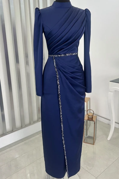 Sare Tesettür Abiye Lacivert ürün görseli