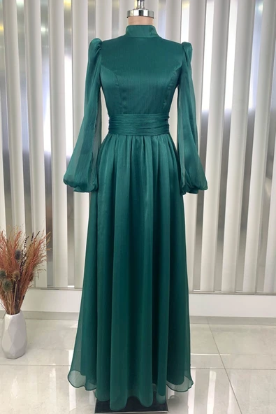 Afra Tesettür Abiye Zümrüt ürün görseli