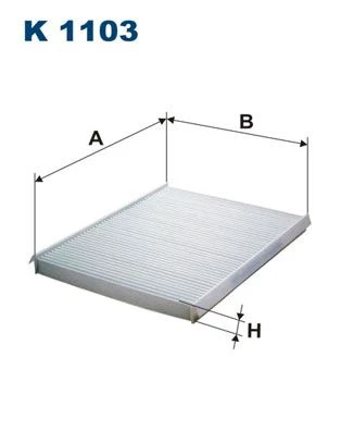 FILTRON K1103 POLEN FİLTRESİ BRAVO II 07>STILO 801-06 DELTA III 08> 1.4-1.6D- 1.9JTD-2.0D 46723435-71754152-71736776 ürün görseli 1