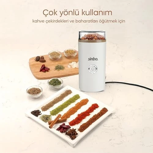 Sinbo SCM-2980 Kahve ve Baharat Öğütücü, Sinbo Kahve Öğütücü, Baharat Öğütücü - Resim 5