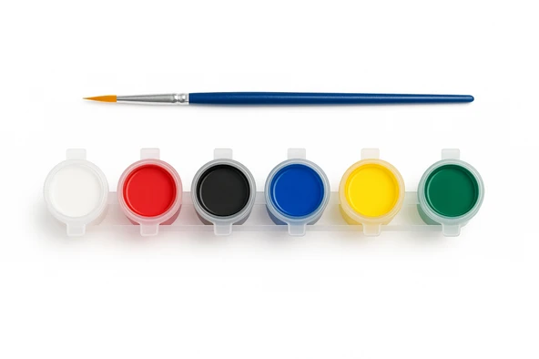 Ehobici 6 Renk Akrilik Boya Seti + Fırça ürün görseli