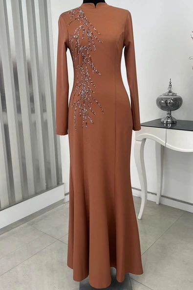 Bahar Tesettür Abiye Soğan Kabuğu ürün görseli