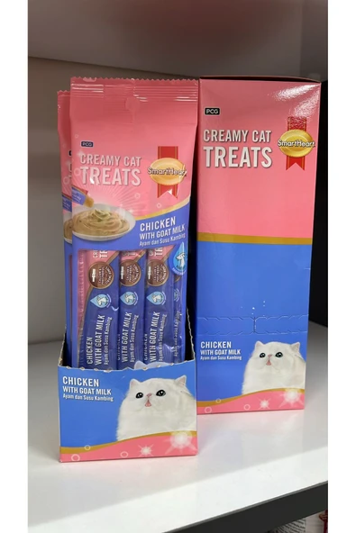 SmartHeart S.HEART TAVUK İLE K.SÜTÜ KREMA KEDİ ÖDÜL 4x15gr*24 ürün görseli 1