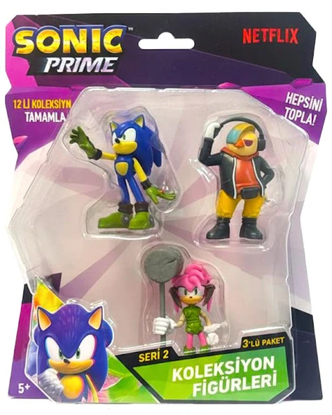 Sonic Prime 3lü Figür Seti S2 Model 2 ürün görseli