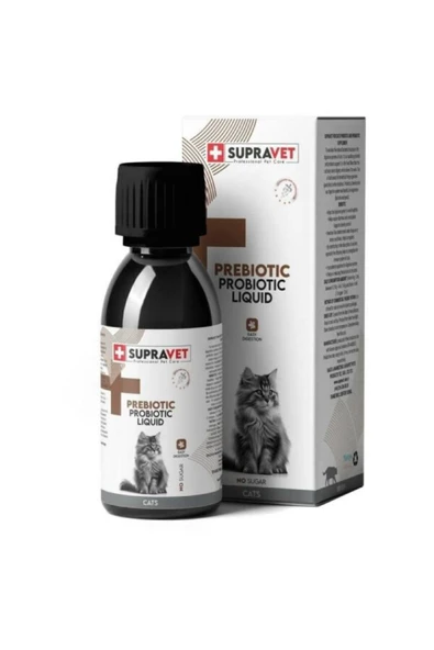 Supravet Probiyotik Sıvı Probiyotik + Prebiyotik Kedi Vitamin Takviyesi 100 ürün görseli 1