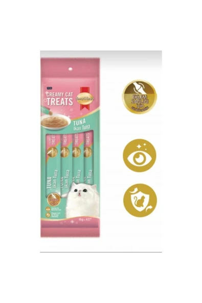 SmartHeart Krema Ton Balıklı Kedi Ödülü 4x15 Gr ürün görseli 1