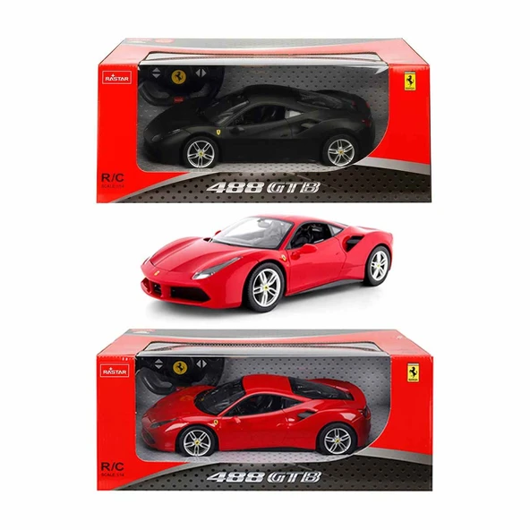 SUNMAN RASTAR 75600 KUMANDALI ARABA FERRARİ 488 GTB F/F R/C 2.4GHZ IŞIKLI 1:14 6+ ürün görseli