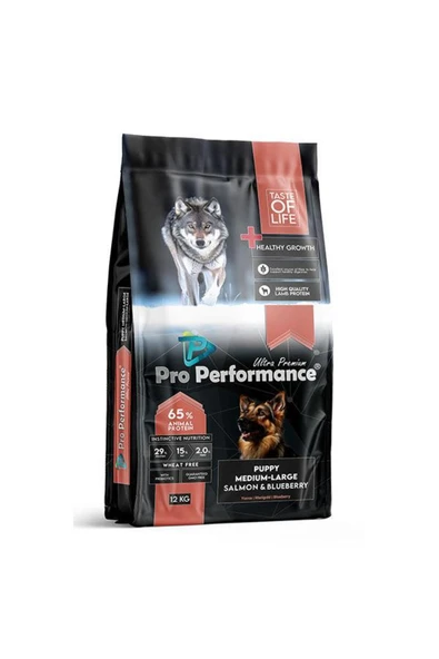 Pro Performance Pro Ultra Premium Hipoalerjenik Somonlu ve Yaban Mersinli Yavru Köpek Maması 12 Kg ürün görseli 1