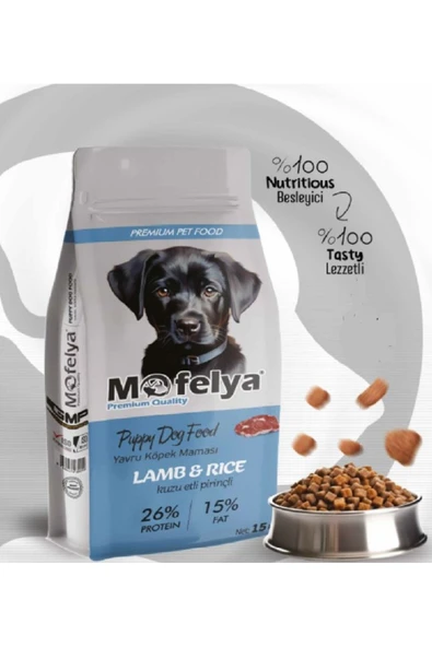 MOFELYA Yavru Köpek Maması 15 kg Kuzu Etli Pirinçli ürün görseli 1