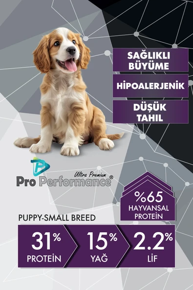 Pro Performance Puppy Small Breed Kuzulu Yaban Mersini Yavru Köpek Maması 12 Kg - Resim 6