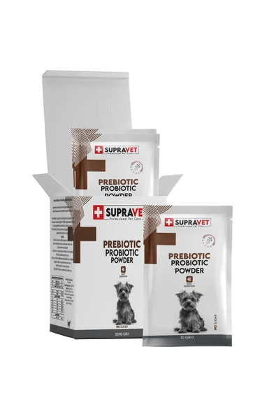 Supravet Probiyotik, Köpek Bagışıklık Güçlendirici Toz Probiyotik+Prebiyotik Takviyesi 100 Ml-10 LU ürün görseli 1