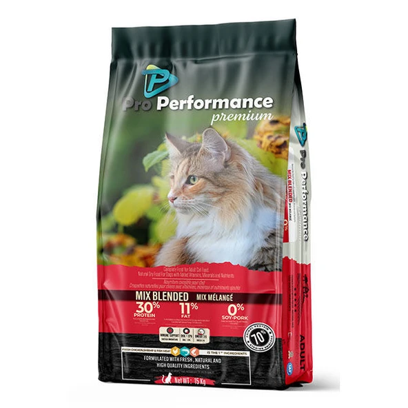 Pro Performance Pp.prem.adult Cat Blended Mıx 15 kg ürün görseli 1