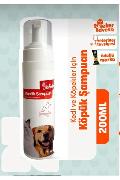 BioFeline KEDİ VE KÖPEKLER İÇİN Köpük Şampaun ürün görseli 1