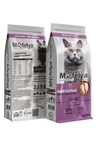 MOFELYA Yetişkin Kedi Maması 15 kg Tavuklu ürün görseli 1