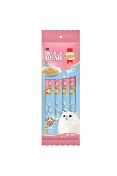 SmartHeart Tavuklu Krema Kedi Ödülü 4x15 gr ürün görseli 1