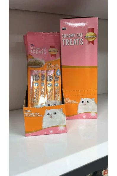 SmartHeart S.HEART TON İLE KECİ SÜTÜ KREMA KEDİ ÖDÜL 4x15gr*24 ürün görseli 1