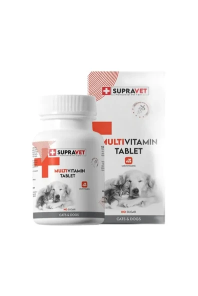 Supravet Kedi Ve Köpekler İçin Multivitamin Tablet 75 Adet ürün görseli 1