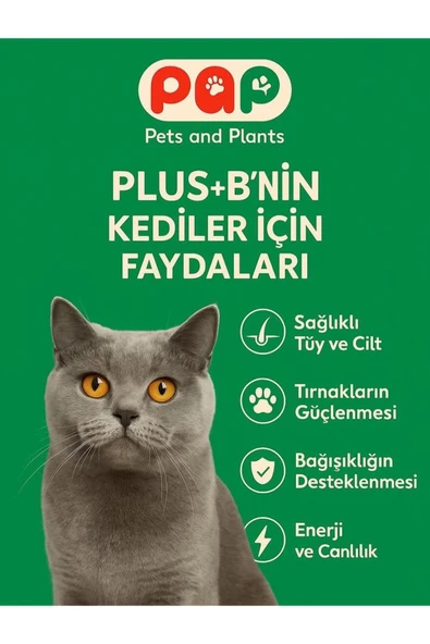 Pets and Plants KEDİLER İÇİN TÜĞ SAĞLIĞI Plus + B - Resim 2