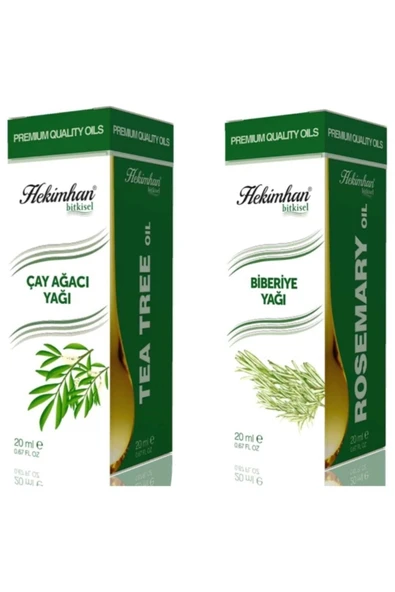 Çay Ağacı Yağı 20 ml ve Biberiye Yağı 20 ml ürün görseli