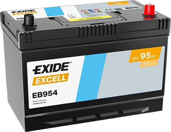 Exide EB954 12V 95Ah 760A Standart Akü ( Üretim Tarihi:2025 ) ürün görseli 1