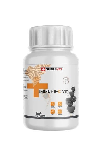 Supravet Kedi ve Köpek Immune C-Vitamin Tablet 75'li - Resim 2