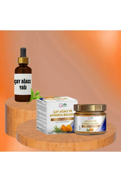 Çare Burada Çay Ağacı Yağı 20 ml ve Çay Ağacı Yağı ve Aynısefa Balsam 20 gr ürün görseli