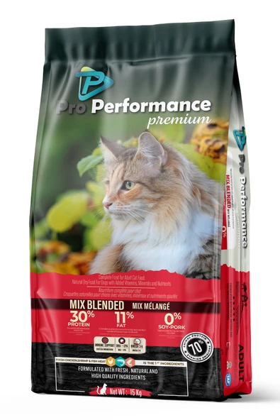 Pro Performance Premium Yetişkin Kedi Adult Cat Mix 15 Kg ürün görseli 1
