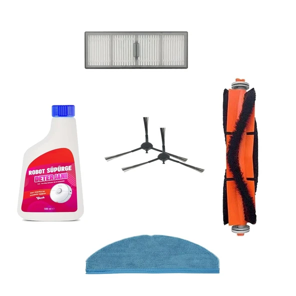 Philips ile uyumlu HomeRun 7000 Serisi Aqua XU7000 Robot Süpürge Ultra Bakım Seti 6 parça ürün görseli 1